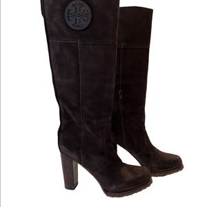 Tory Burch Claudia Suede Boots Coconut size 9